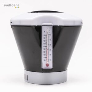 Comfortana klor dispenser 17 cm. Med termometer Svart/Vit
