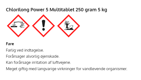 Chlorilong Power 5 5 funktions multitablet 250 gr. 5 kg - Image 3