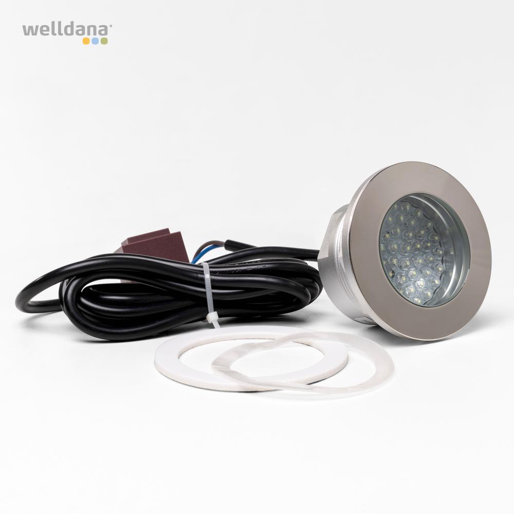 Spa Lys LED kold hvid Ø 83 mm inkl. strømforsyning - Image 2