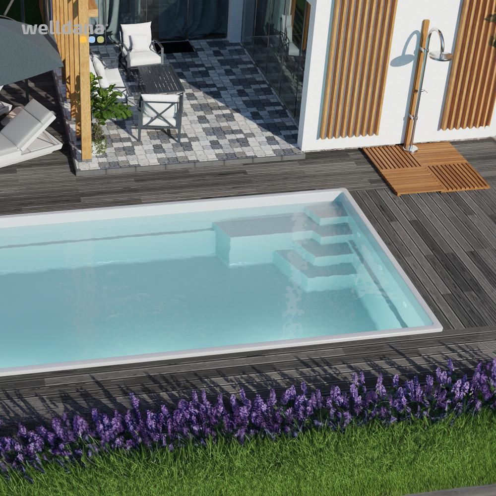 Fiberpool modell Helsingfors 11 x 4,25 x 1,6 m - Image 6