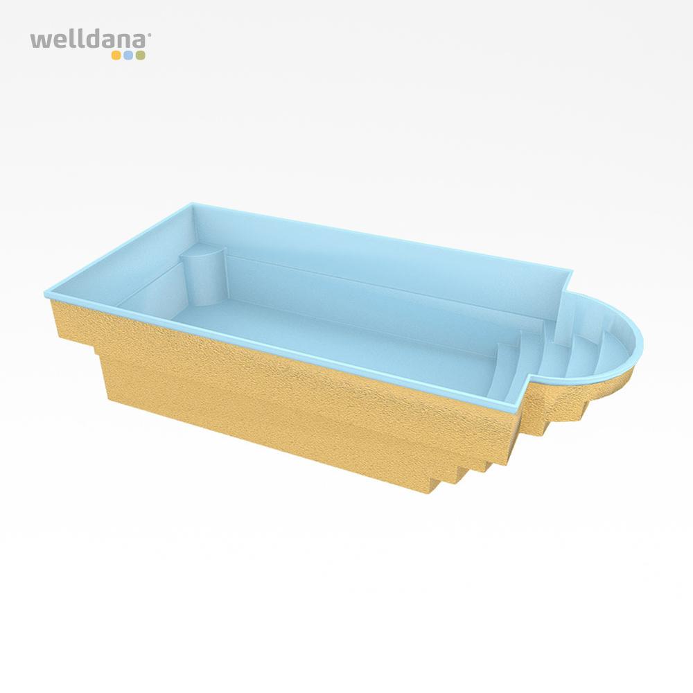 Fiberpool modell Dublin 7,05 x 3,2 x 1,55 m - Image 2
