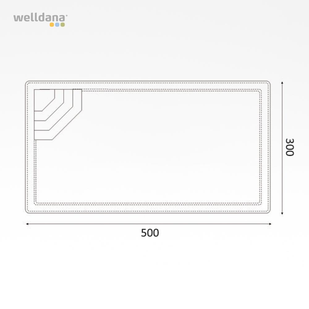 Fiberpool modell Athen 5 x 3 x 1,45 m - Image 5