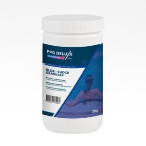 Klor granulat snabblösligt 1 kg - PPG Deluxe - Stabiliserat snabbverkande klor - SPA och pool