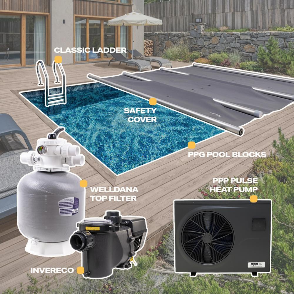 Poolpaket Standard 4 x 8 x 1,5 m - Image 2
