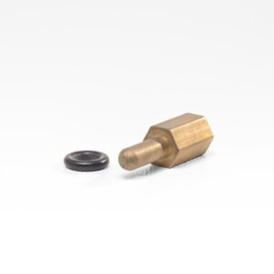 Messing connector til celle Ø4,5 mm incl. O-ring
